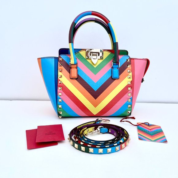 Valentino Handbags - Valentino 1973 Rainbow Mini Rockstud Bag Crossbody